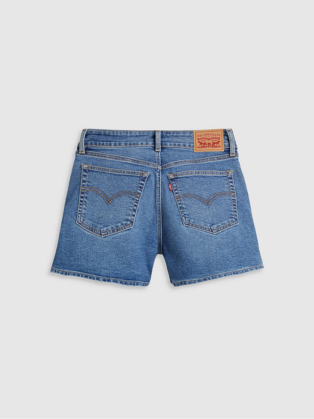 Levi's -  Mid-Length Denim Jean Shorts - No You Didn’t Medium Wash - Women’s 29